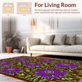 thumbnail image 2 of ODIKA 5' x 7' Machine Washable Non-Slip Area Rug, Boho Flower High Traffic Rug, Brown, 355904, 2 of 7