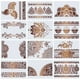 thumbnail image 1 of Billuyoard Plantilla de plástico fácil de reutilizable para manualidades y decoración del hogar, plantilla de plástico, pintura artesanal, 4 Kits de decoración para fiestas, 1 of 6