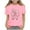 Pink, variant on Fesfesfes Shirts for 2025 Summer and Spring Preschool Children's Fashion Round Neck Short Sleeve School Season Printed T-shirt Shirt for Boys Girls(Khaki,13 Years)