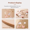 thumbnail image 6 of Handcrafted Wooden Star Sheep Nursery Mobile For Newborns Visual Auditory Development, 6 of 9