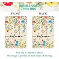 thumbnail image 4 of Garden Flags 12x18in Summer Spring Floral Welcome Flag Linen Double Sided Outside Yard Decoration, 4 of 4