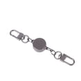 thumbnail image 1 of 21MM Anti-theft Metal Easy-to-pull Buckle Rope Retractable Key Holder Elastic Keychain Sporty Retractable Key Ring Nurse Parts Black, 1 of 6