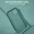 thumbnail image 6 of Compatible with iPhone 14 Pro Case, [Upgraded Thickened Liquid Silicone] [Soft Anti-Scratch Microfiber Lining] Shockproof Full Body Protective Case for iPhone 14 Pro 6.1 inch - Pine Green, 6 of 13