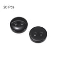 thumbnail image 3 of Uxcell 20pcs 14L Botones de Costura Redondos Negros de 9mm 11/32" de Resina con 2 Agujeros para Manualidades, 3 of 6