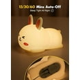 thumbnail image 4 of Minetom Night Light for Kids, Cute Silicone Puppy Night Light with 2 Levels of Brightness, 7 Colors Kawaii Touch Lamp for Bedroom, Girls and Boys, Toddler, Nursery, Baby Gifts, Rechargeable, 4 of 10