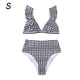 thumbnail image 4 of Qarigey 2 unid/set traje de baño dividido para mujer Tankini Sexy playa vacaciones viaje cintura alta ropa de playa vacaciones accesorios femeninos S Ropa interior S Qarigey AP010461-01, 4 of 6