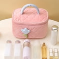 thumbnail image 4 of Bolso De Cosméticos Bolsa de cosméticos de pana, de lavado grande portátil, con cremallera para mujeres y niñas Tmvgtek Para Estrenar, 4 of 8
