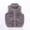 Gray, variant on Honeeladyy Toddler Girls Boys Winter Warm Vest,Toddler Kids Baby Boys Girls Fashion Cute Solid Color Windproof Pocket Zipper Keep Warm Vest Coat