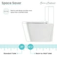 thumbnail image 3 of Concorde Back to Wall Concealed Tank Toilet Bowl Bundle in Glossy White, 3 of 14
