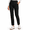 Black, variant on Women's Fleece Lined Winter Pants, High Waisted Stretch Pull-On Straight Leg Pants with Zipper Pockets