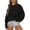 13#Black, variant on Crew Neck Sweatshirts Women Fall Oversized Crewneck Sweatshirt Vintage Solid Color Pullover Loose Fit Cute Y2K Hoodie White 2XL