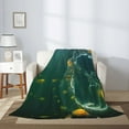 thumbnail image 2 of Sikiie Jelly Fish Cozy Flannel Fleece Throw Blanket: Lightweight & Thick for All Seasons - Perfect for Women, Men, & Kids"60"x50", 2 of 6