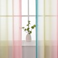 thumbnail image 5 of Lapalife Ombre Sheer Curtain 98 Inches Long for Bedroom Living Room 2 Panels Set, Gradient Print Grommet Top Rainbow Voile Window Drapes, 39'''x 98'', 5 of 8