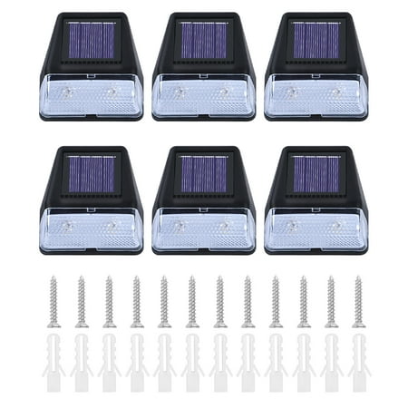 

6pcs/pack Garden Outdoor Landscape Patio Solar LED Step Light Night