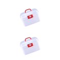 thumbnail image 1 of Youkk Travel-friendly Family First Aid Box Container with Handle for Car Emergency L 2Set, 1 of 1