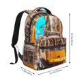 thumbnail image 2 of Lsque Sac à Dos Décontracté Motif Singe Urbain Moderne pour École, Travail, Voyage – Sangles Réglables, Multiples Compartiments – Design Ergonomique, Compatible avec Ordinateurs Portables et Tablettes - Taille Unique, 2 of 5
