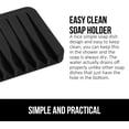 thumbnail image 4 of (Negro) Jabonera de silicona, jabonera sólida para baño de ducha, jabonera para fregadero de cocina, 4 of 5