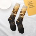thumbnail image 6 of Bingfone Compression Socks for Women and Men Long Socks for Running Athletic Cycling Nurse-Luxurious Gold Flow, 6 of 8