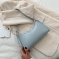 thumbnail image 3 of Bolso De Las Señoras Bolso de cuero Retro para mujer, de Color puro, de hombro de viaje para mujer, de compras, 3 of 5