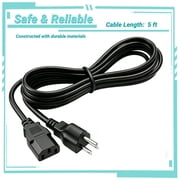 Yolmary 5ft AC Power Cord Compatible with Dynex DX-26LD150A11 DX-32LD150A11 3-prong Wire
