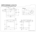 thumbnail image 4 of Kingston Brass VWP3122W4A2 Quadras 31" Ceramic Console Sink with Steel Base and Shelf (4-Inch, 3-Hole), White/Polished Brass, 4 of 7