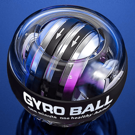Wrist Power Gyro Ball 100kg Fingertip Metal LED Light Ball Run Steel Jojo Hand Exercise Gyroscopic RGB Arm Strength Trainer Autostart Arm Muscle Force