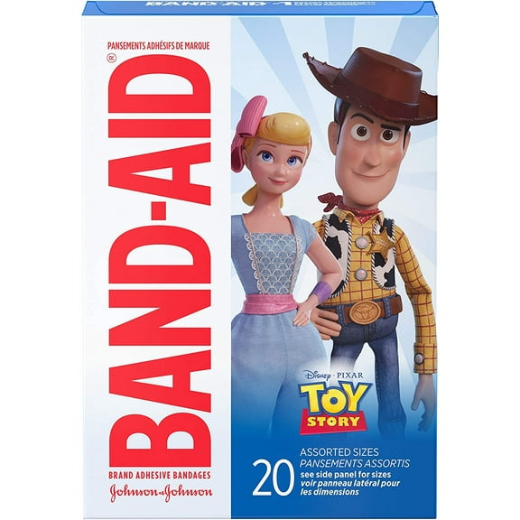 Band-Aid Bandages, Disney/Pixar Toy Story 4, Assorted Sizes 20 ct (Pack of 4)