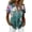 381#Army Green, variant on Women Hawaii Tshirt Soft Cool Tropical Floral Print Short Sleeve Button Up Summer Tops Sky Blue XL