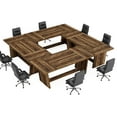 thumbnail image 4 of Rectangular Conference Table for 6-8 People, 6FT Seminar Table for Meeting Room, 4 of 5