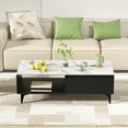 thumbnail image 5 of ASKMZ Coffee Table, Storage, Wood Modern wood table, with storage, for balcony or living room., 5 of 10