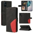 thumbnail image 1 of Case for OnePlus Nord N10 5G Leather Wallet Book Flip Folio Stand View Cover - Black, 1 of 5