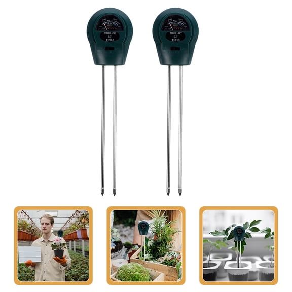 LOLIPPYY 2Pcs Indoor Outdoor Soil Moisture Meter and PH Tester Garden Soil Testing Tool