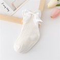 thumbnail image 3 of Baby Sweetie Baby Girl Floor Socks Letter Pattern Bowknot Non Slip Toddler Walking Socks with Grips Crew Socks for Kids Infant, 3 of 6