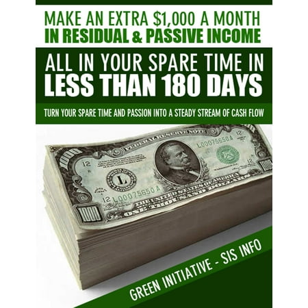 Make an Extra $1,000 a Month in Residual & Passive Income All In Your Spare Time in Less Than 180 Days! -