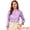 Lavender, variant on Elastic Cuff Button Work Office Blouse XL Lavender
