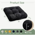thumbnail image 2 of Washable Floor Pillow Cushion for Adults, Meditation Cushion Pillow, Large Square Floor Sitting, Removable Tufted Corduroy Cover, for Tatami Living Room or Yoga, 22x22 Inch, 2Pack, Machine Washable, 2 of 14