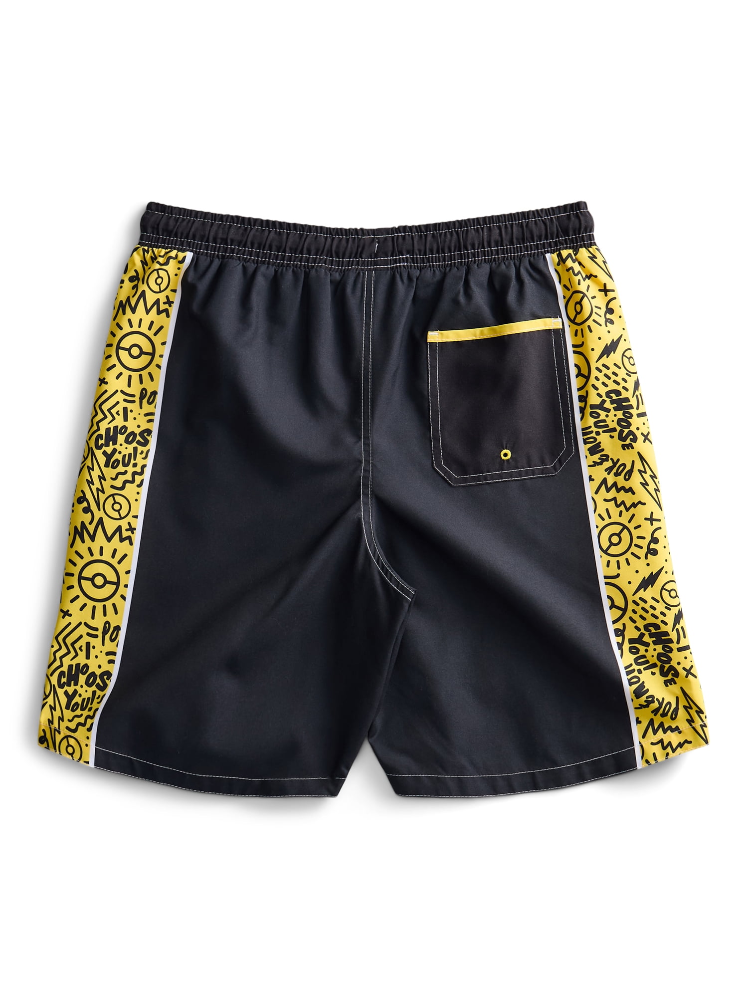 Pokemon Boys Pikachu Swim Trunks with UPF 50, Sizes 4-16