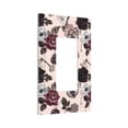 thumbnail image 2 of Kll Retro Red Black Roses Wall Plate,Gloss Finish,Standard Size 1 - 5" X 3", Polycarbonate Thermoplastic,Electric Receptacle Plug Covers, 2 of 8
