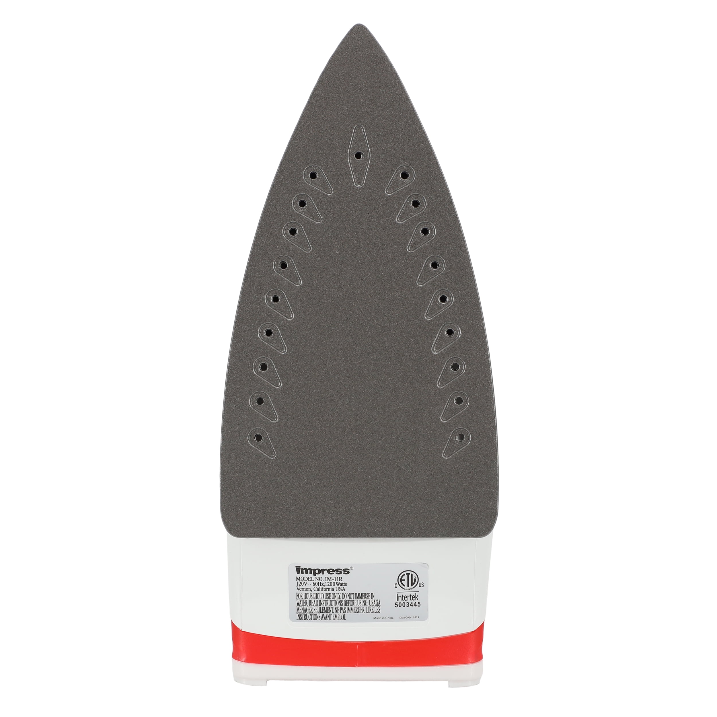 Impress 1200 Watt Compact & Lightweight Steam & Dry Iron in Red