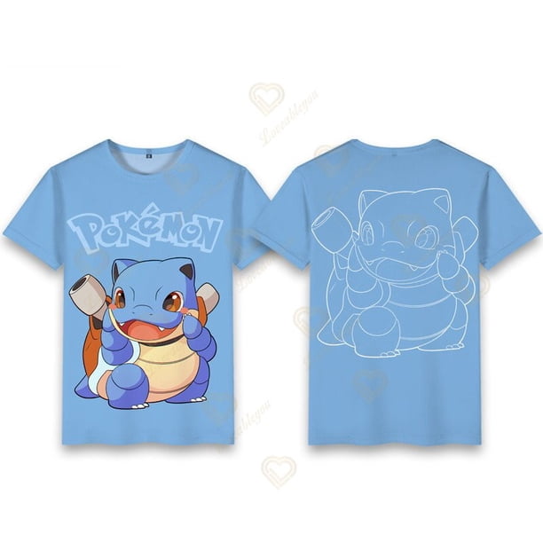 Camiseta de Pokémon para niños y niñas, ropa de calle Unisex, Tops de moda, camiseta informal de Hip Hop, novedad, gran oferta qym unisex