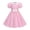 Pink, variant on enyan Girls Flutter Sleeve Floral Dresses Girl Long Spring Dress Kids Smocked Flare Summer Dress Toddler Party Dress,Pink,3-4 Years