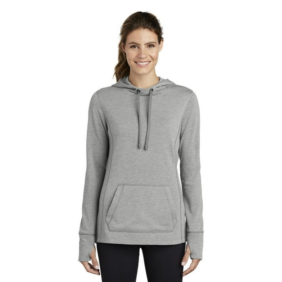Sport-Tek LST296 Ladies PosiCharge Tri-Blend Wicking Fleece Hooded Pullover
