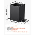 thumbnail image 5 of VEVOR 4x4 Post Base 10 Pcs, Inner Size 3.6x3.6 inch / 91.44x91.44 mm Post Brackets, Heavy Duty Carbon Steel Decking Posts, Wood Posts Brackets for Pavilion Deck Railing Support Deck Base Plate, Black, 5 of 9