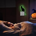 thumbnail image 4 of Taicans 6Pcs Halloween Black Cat Glow in The Dark Halloween Wall Decals - Self-Adhesive Spooky Decor for Windows,Doors,Light Switch,Home & Party - Reusable,Easy to Apply & Remove, 4 of 9