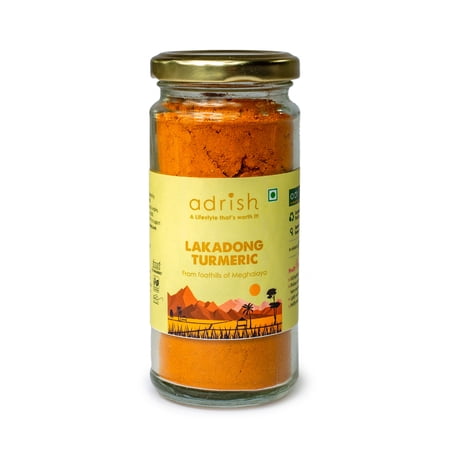 Adrish Zerowaste Lakadong Turmeric Powder 3.52 oz