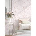 thumbnail image 4 of Papel tapiz Dimoon floral botánico 44 x 595 cm rosa autoadhesivo, 4 of 9