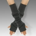 thumbnail image 2 of Arm Warmers Arm Sleeves Long Fingerless Gloves Winter Outdoor Warm Arm Gloves for Women, 2 of 3
