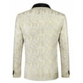 thumbnail image 6 of COOFANDY Mens Floral Tuxedo Jacket Paisley Shawl Lapel Suit Blazer Jacket for Dinner, 6 of 14