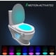 thumbnail image 4 of Lampe de Toilette, Veilleuse LED pour WC Salle de Bain Capteur Détecteur PIR 8 Changement de Couleurs Éclairage (seulement s'active dans l'obscurité), 4 of 6