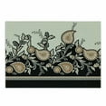 thumbnail image 1 of Brown Paisley Cutting Board, Traditional Pattern of Flowers and Folkloric Print, Decorative Tempered Glass Cutting and Serving Board, in 3 Sizes, by Ambesonne, 1 of 2